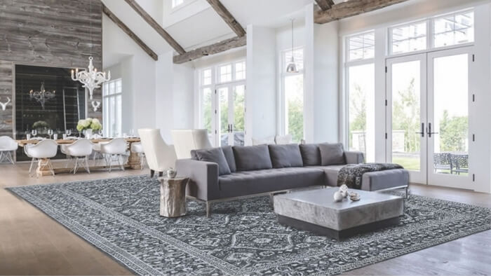 Ručně vázaný kusový koberec Diamond DC-HALI B Grey/silver